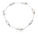 Pulseira Pérolas Delicadas em Ouro Branco 18k - fotografia de produto