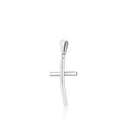 Pingente Cruz em Ouro Branco 18k - fotografia de produto