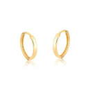 Brinco Argola Click Lisa em Ouro Amarelo 18k - fotografia de produto
