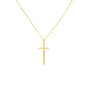 Colar Cruz em Ouro Amarelo 18k - fotografia de produto