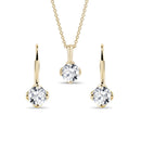 Conjunto Ponto de Luz em Ouro Amarelo 18k - fotografia de produto