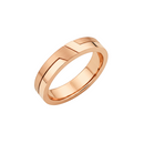 Anel Unissex Design Contemporâneo em Ouro Rosé 18k - fotografia de produto