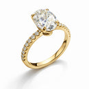 Anel Diamante Oval 3 Quilates - fotografia de produto