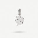 Pingente Trevo em Ouro Branco 18k - fotografia de produto