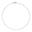 Tornozeleira Malha Veneziana em Ouro Branco 18k - 23 cm - fotografia de produto