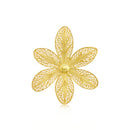 Broche Flor em Ouro Amarelo 18k - fotografia de produto