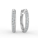Brinco Argola Média com Diamantes - fotografia de produto