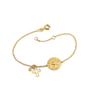 Pulseira Medalha em Ouro Amarelo 18k - fotografia de produto